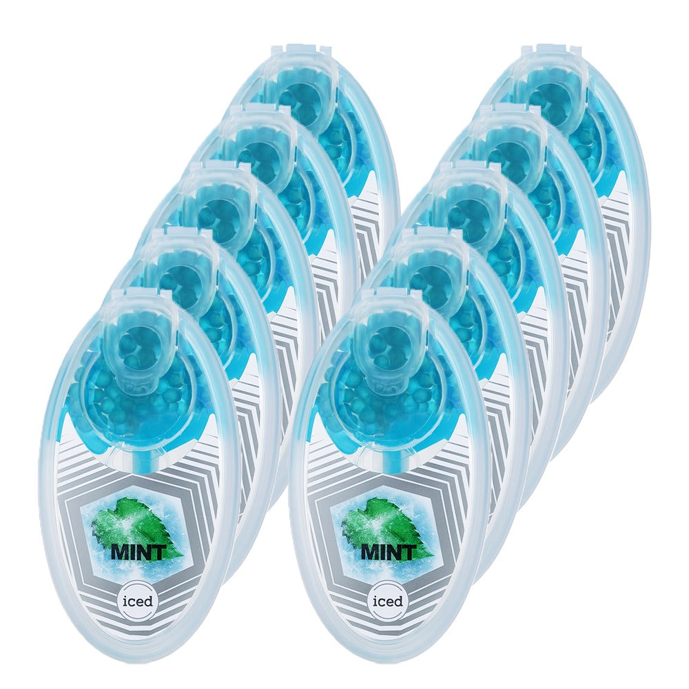 Blue Mint Cigarette Popper Flavour Balls Crush Balls - Mint 10 Pack - 1000 balls 100 balls