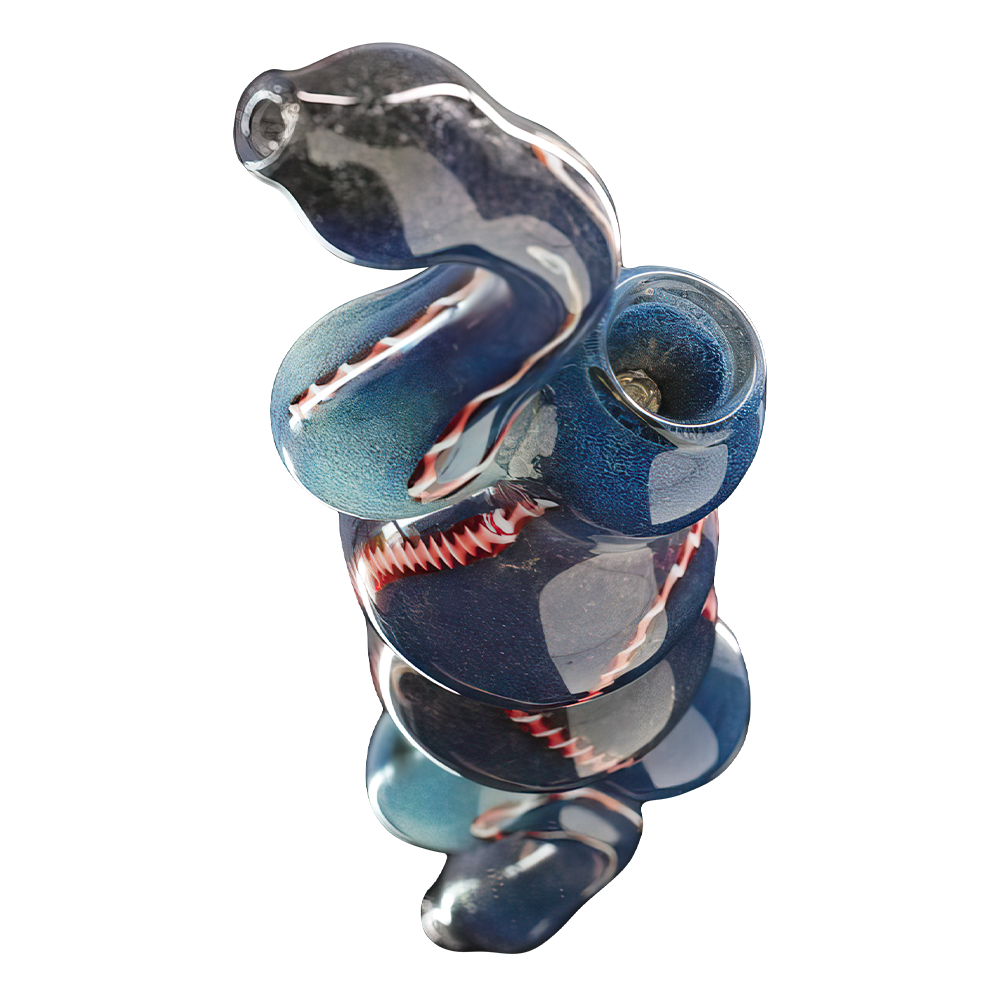 Agung - 19cm Glass Erb Bong - Blue top
