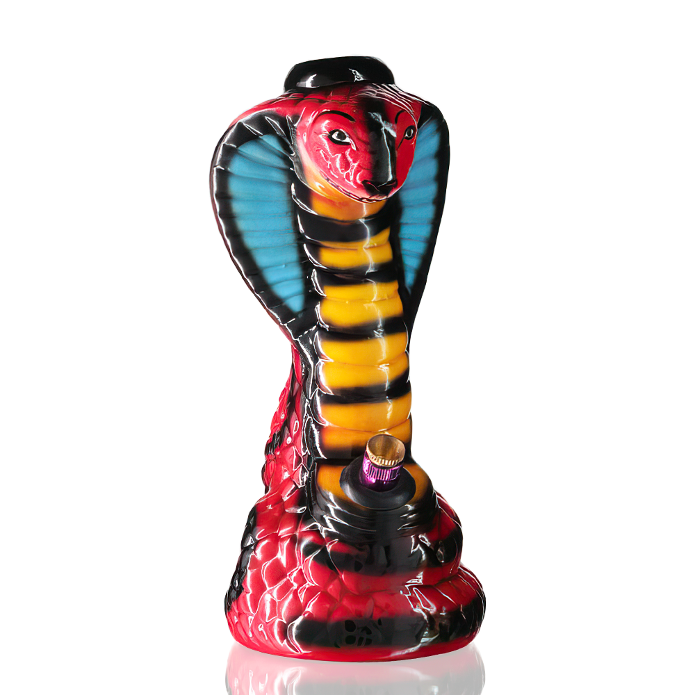 Agung - 23cm Ceramic Cobra Bong - Red front