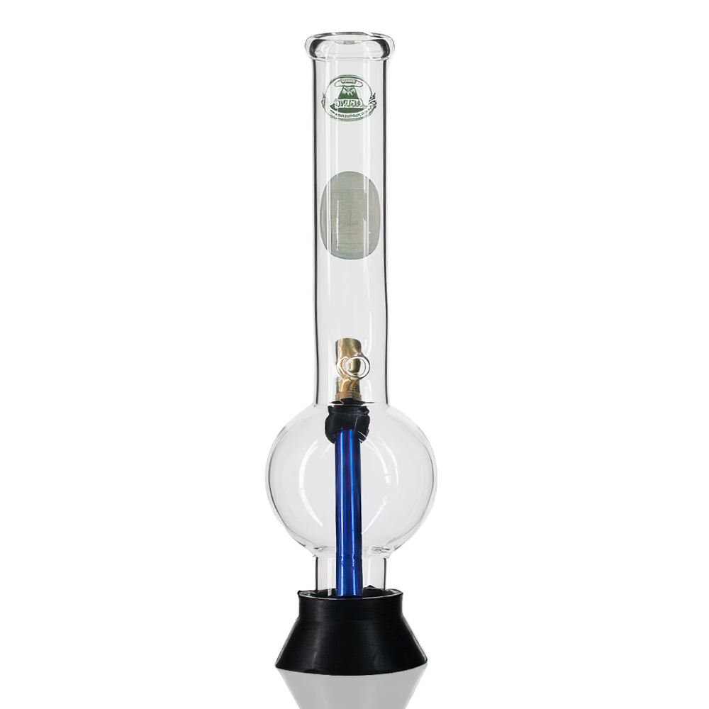 Agung - 27cm Mini Glass Bent Bubble Bong - Random Colour back
