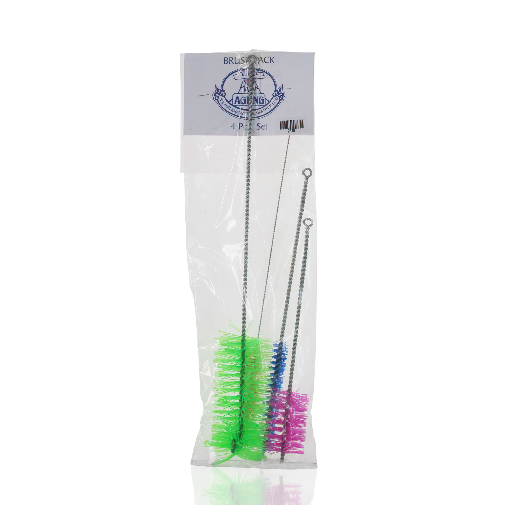 Agung - 4-Piece Glass Bong Brush Cleaning Kit