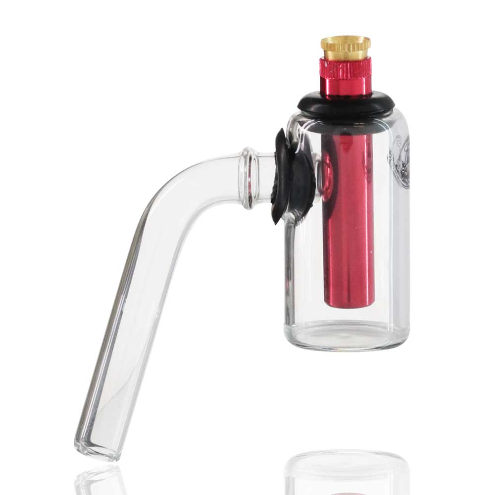 Agung - Mini Glass Ash Catcher With Metal Stem and Cone Piece - Various Colours