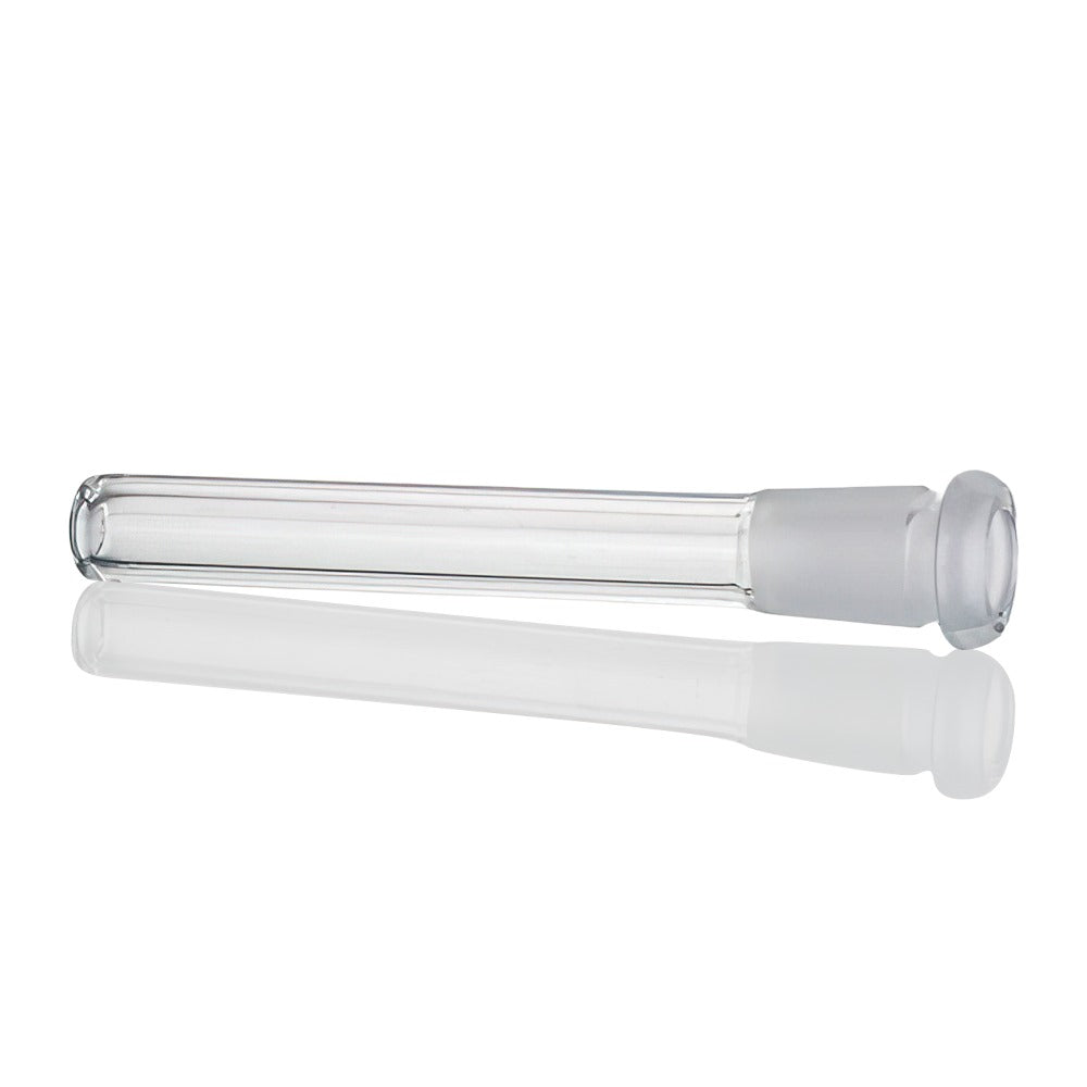 14mm to 10mm Glass Downstem 90mm - Clear Side View | Bong Warehouse