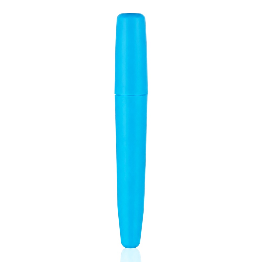 Blue 3-in-1 Doob Tube back view closed - portable joint storage tube - Bong Warehouse