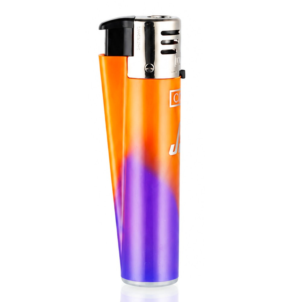 BW Clipper Jet Flame Lighter Large Nebula Orange Side Angle View 02