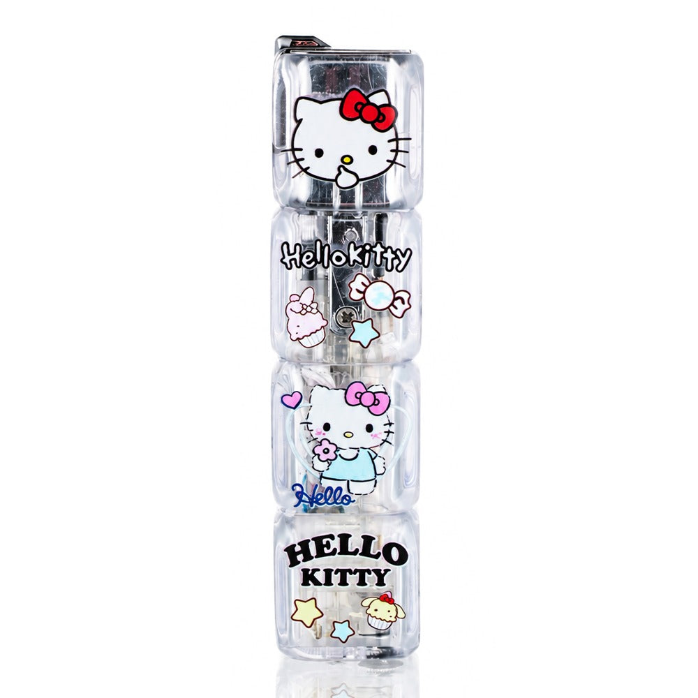 Hello Kitty Jet Lighter - Clear - Front View - Bong Warehouse