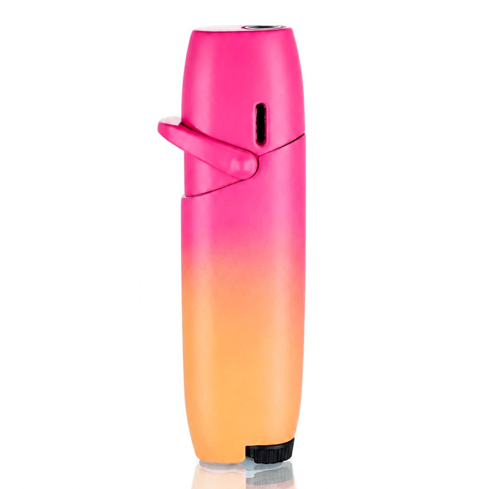 Hello Kitty Jet Lighter - Pink/Orange - Side View - Bong Warehouse