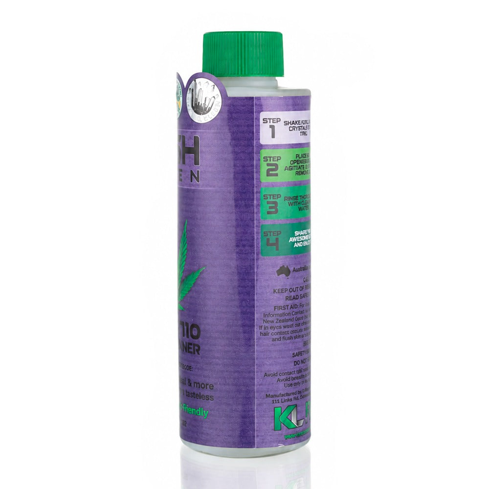 Kush Kleen 325g Purple pipe cleaner back angle view – odourless, tasteless resin remover, Australian owned