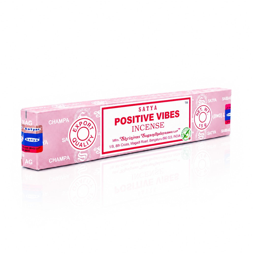 Satya Positive Vibes Incense Sticks 15g included in the Good Vibes incense gift pack | Bong Warehouse