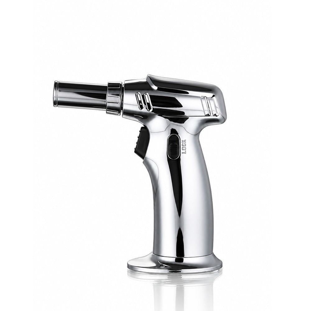 BW - Switchable Flame Metal Jet Torch Lighter - Silver