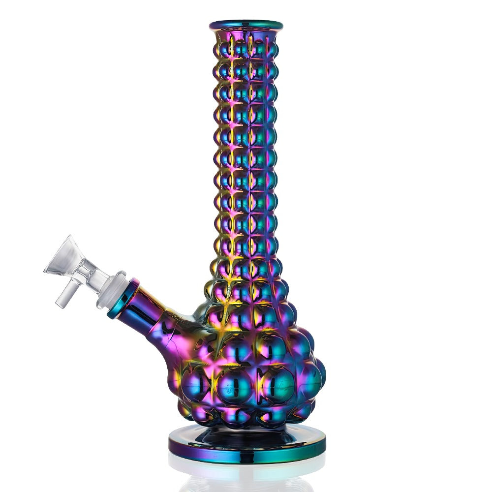 BW - Genie Bottle Glass Bong - Rainbow left side