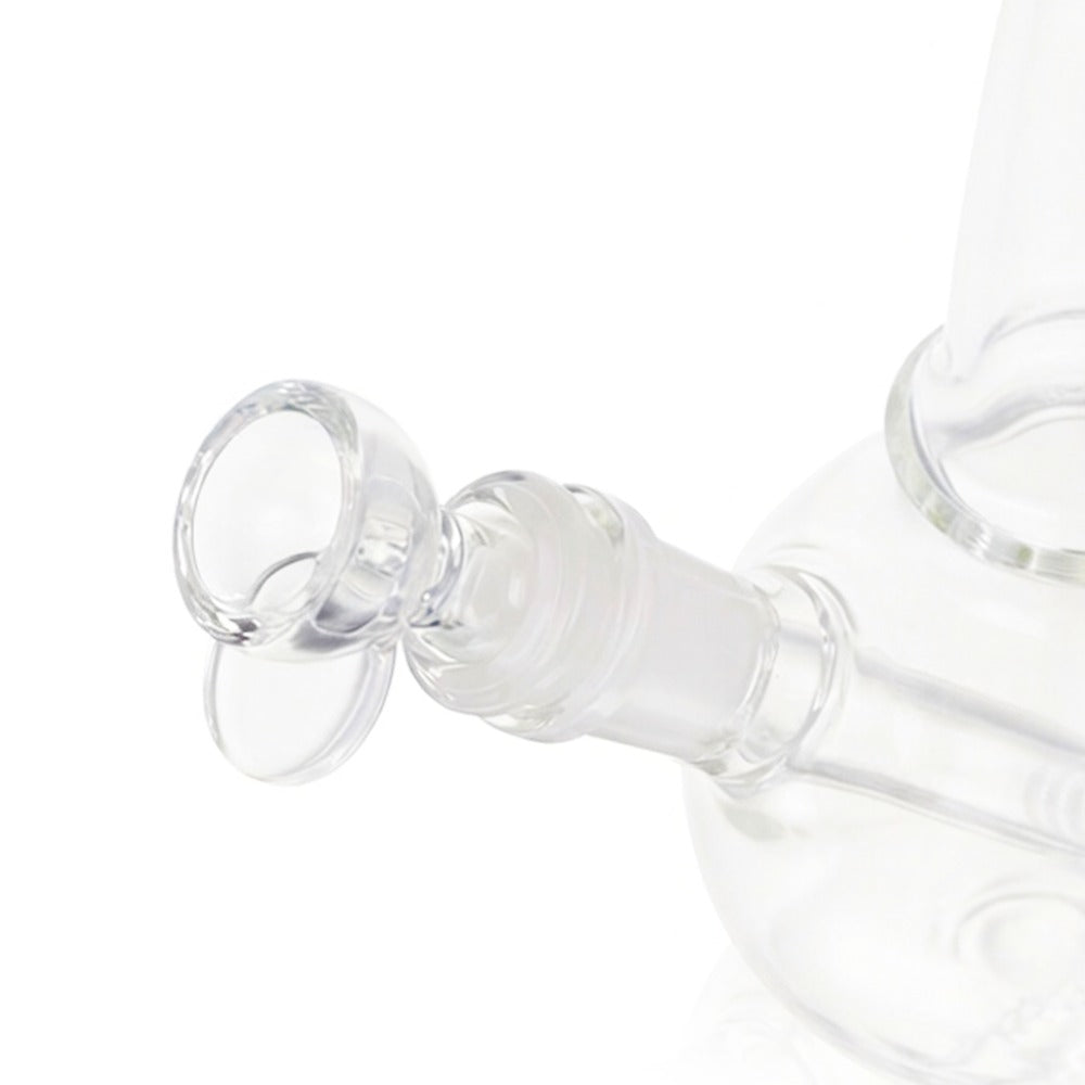 Top view of BW Glazier Glass Cone Piece 14mm Male Bowl on white background, highlighting bowl opening detail