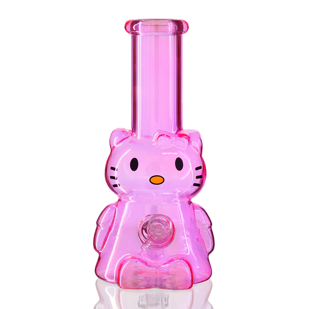Bong Warehouse - 3D Hello Kitty Bong 22cm - Pink Pearl - Front View
