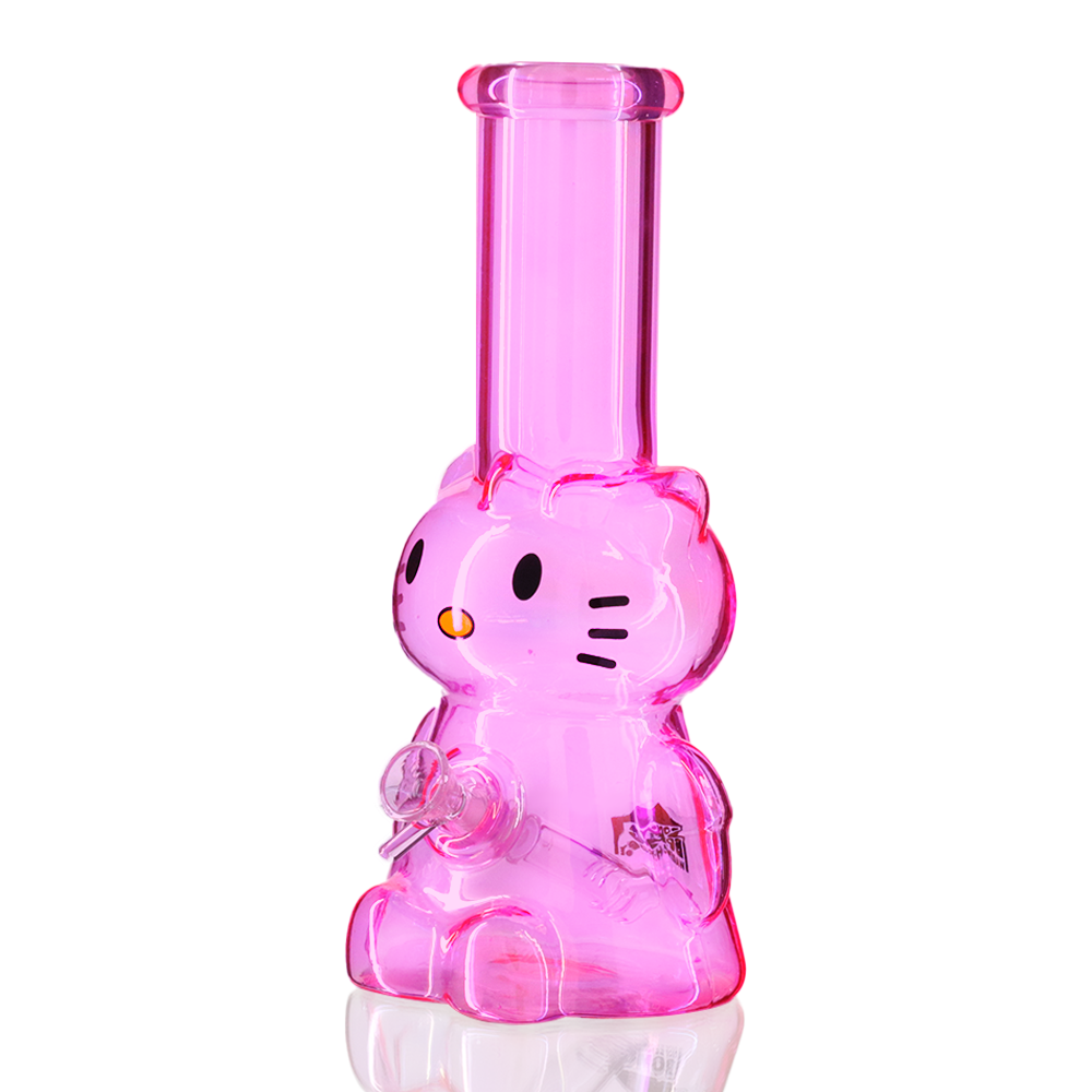 Bong Warehouse 3D Hello Kitty Bong 22cm - Pink Pearl - Left Side