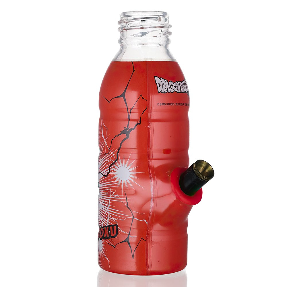 BW - Mini Bottle 17.5cm Glass Bong - Orange Goku stem