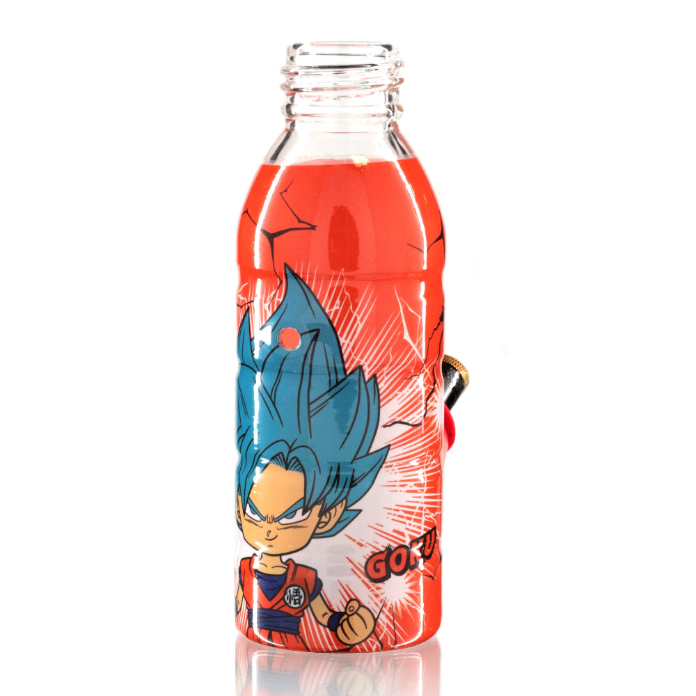 Mini Bottle 17.5cm Glass Bong - goku back