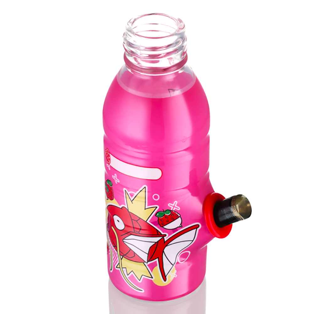 BW - Mini Bottle 17.5cm Glass Bong - Pink Magikarp top