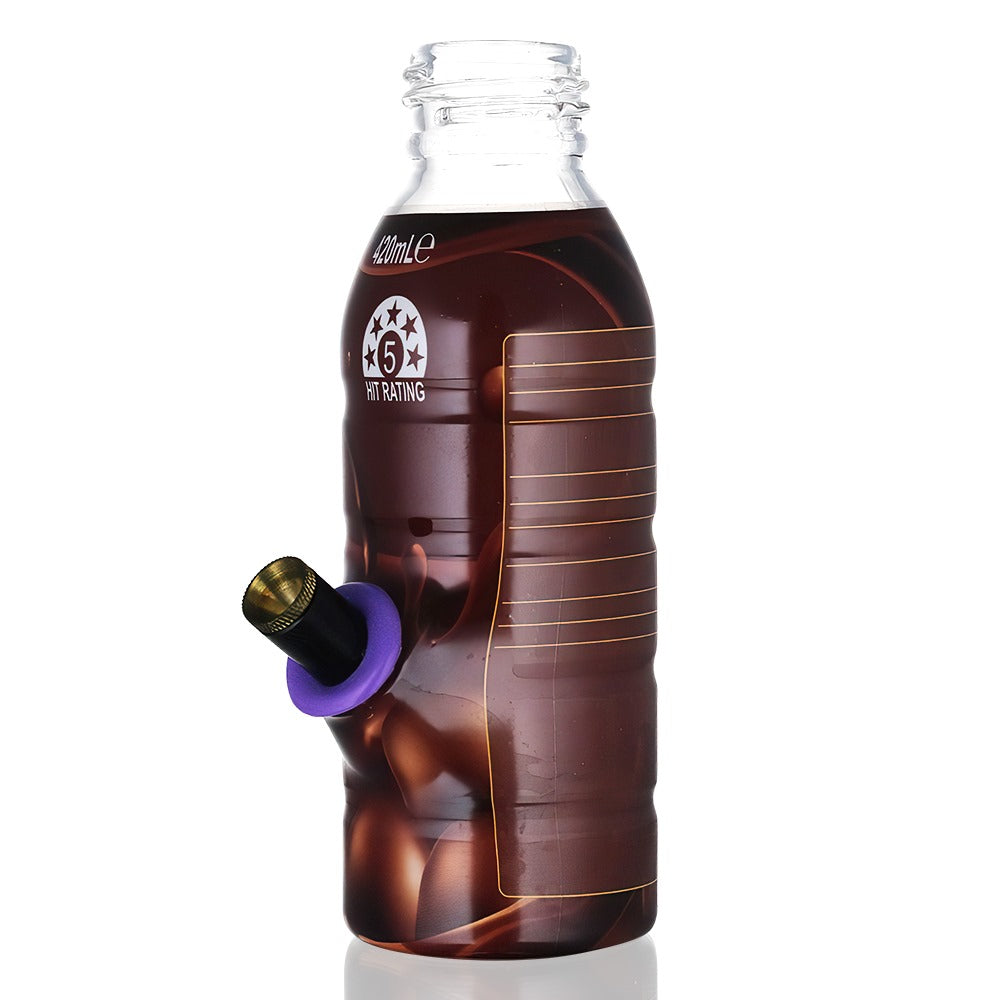 BW - Mini Bottle 17.5cm Glass Bong - SmOak Chronic front side