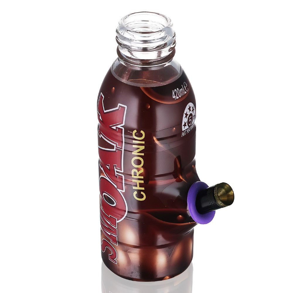 BW - Mini Bottle 17.5cm Glass Bong - SmOak Chronic top