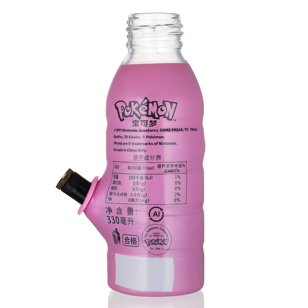 Bong Warehouse Mini Mew Bottle Bong 17.5cm in Pink - Label View