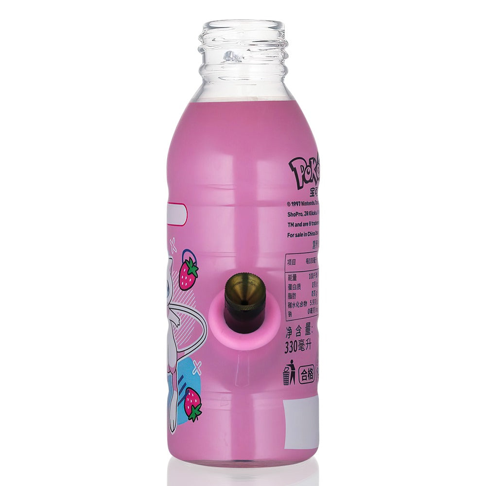 Bong Warehouse Mini Mew Bottle Bong 17.5cm in Pink - Metal Cone piece View