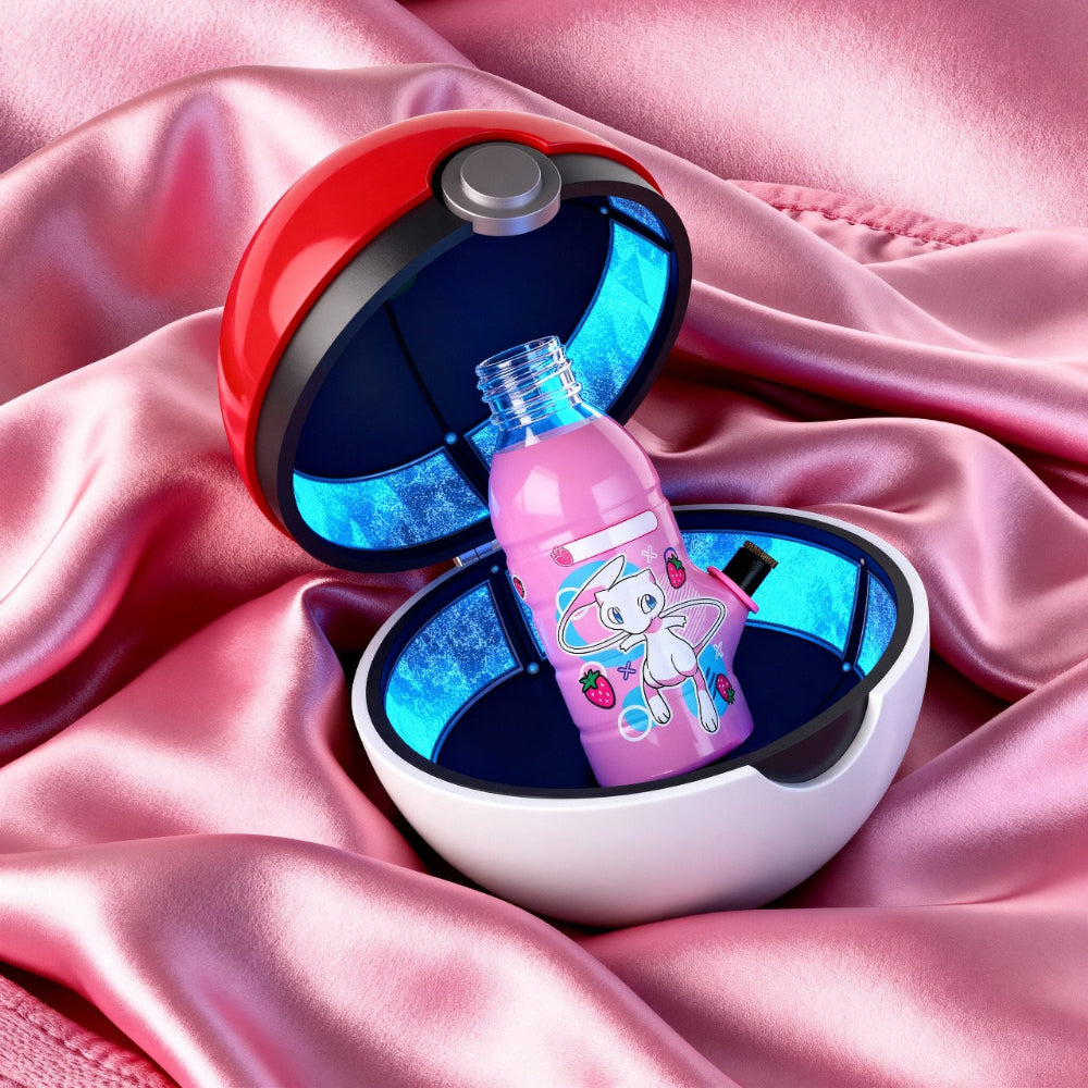 BW - Mini Mew Bottle Bong 17.5cm - Pink pokeball
