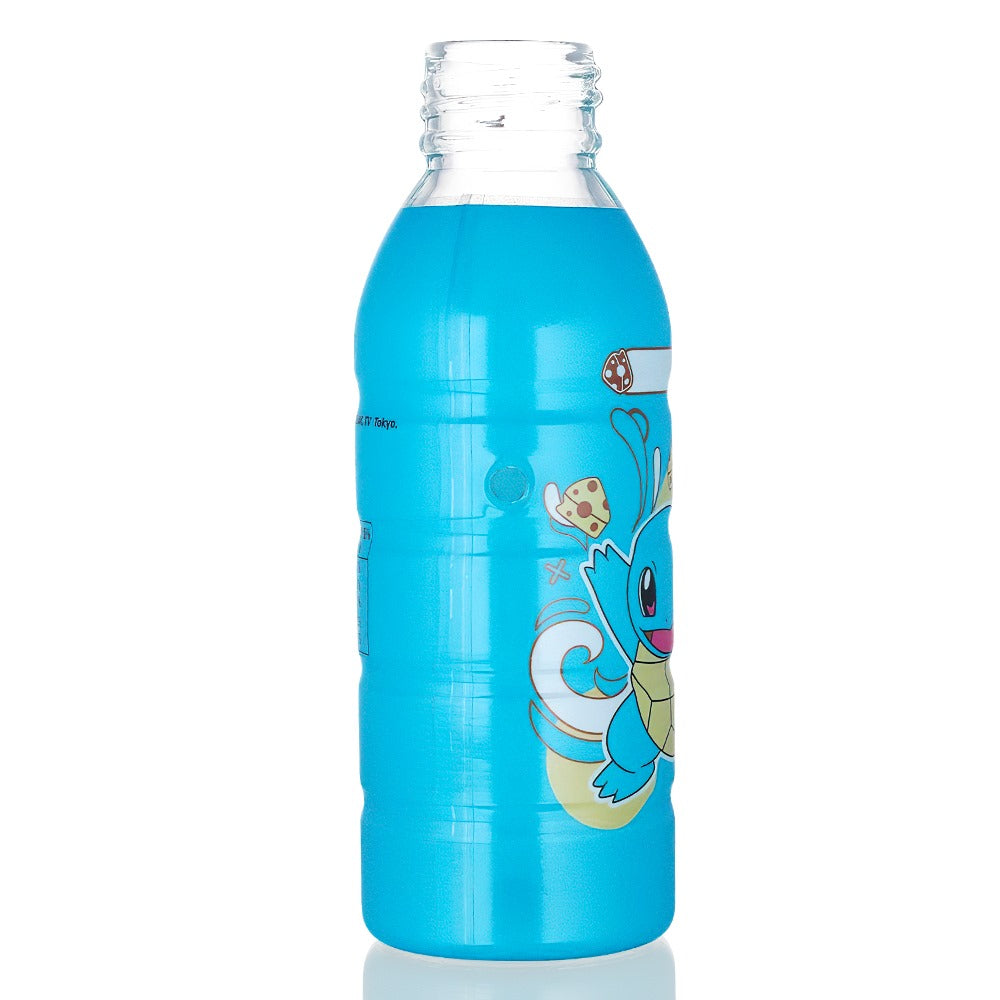 Bong Warehouse Mini Squirtle Bottle Glass Bong 17.5cm in Blue -  Side View