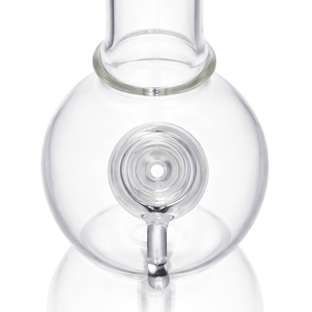 Top view of BW Quartz Glass Cone Piece 14mm Male Bowl on white background, highlighting bowl opening detail