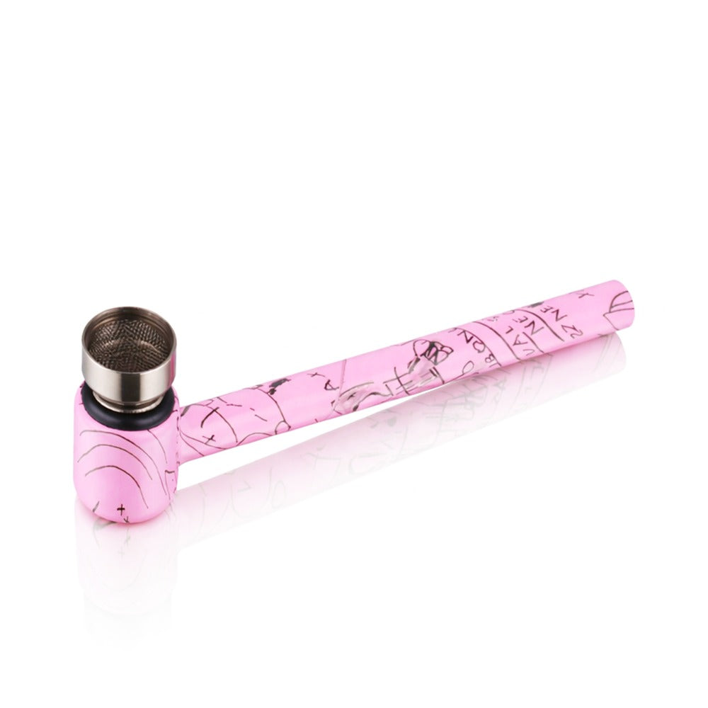 BW - Weed Pipe - 8.5cm Medium - Pink