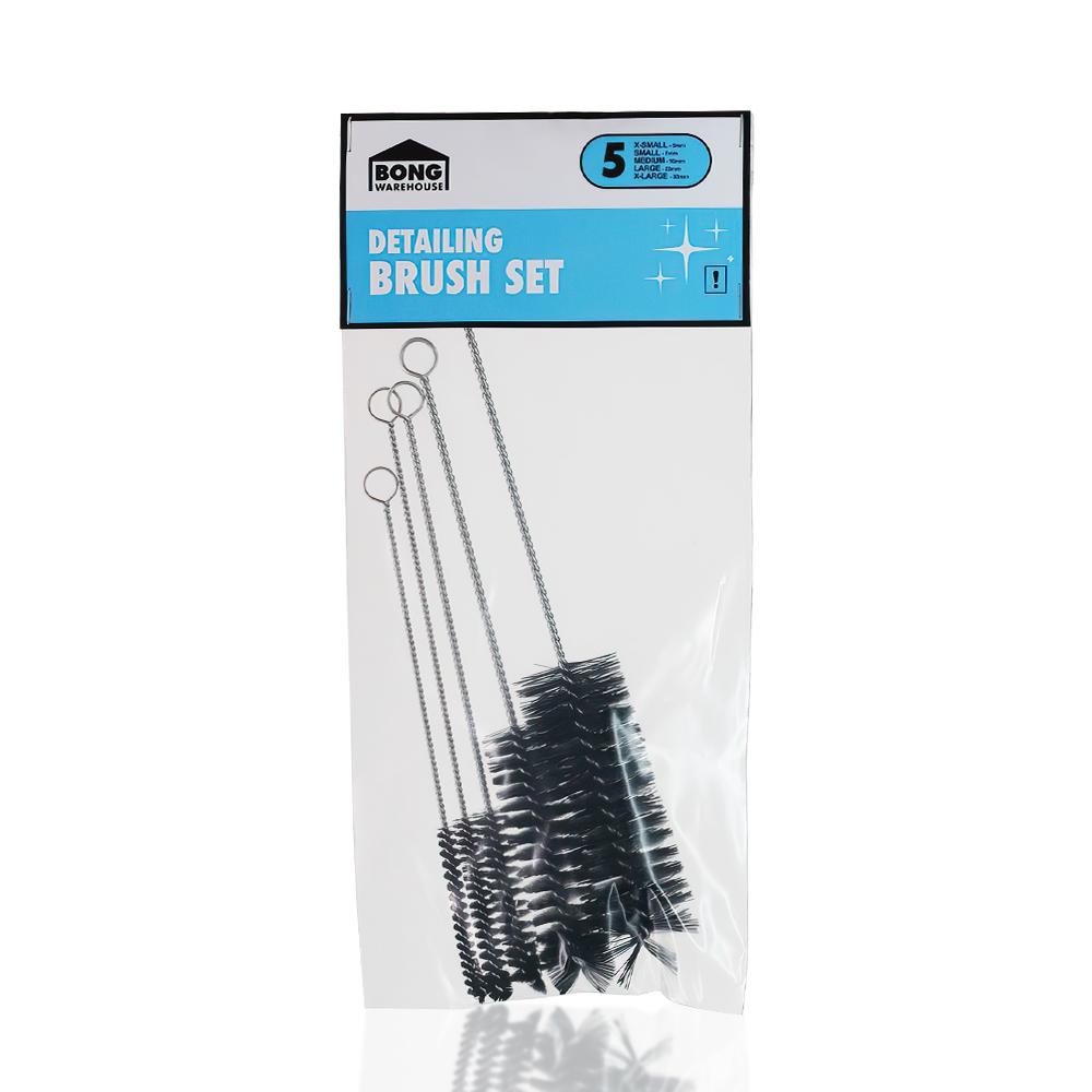 BW Detailing Bong Cleaning Brush Set - 5 Pieces perfect for cleaning all BW products