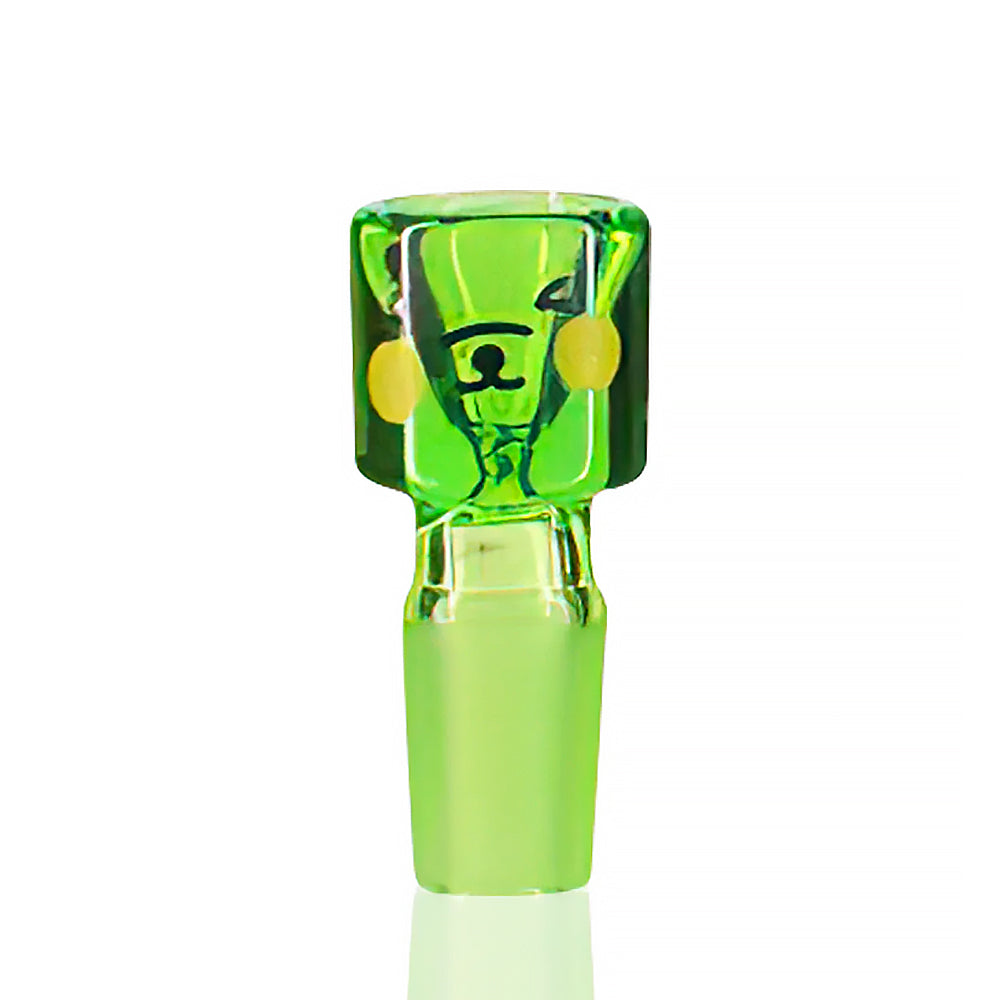 Bong Warehouse - Art Bowl 14mm Male - Green Anime front