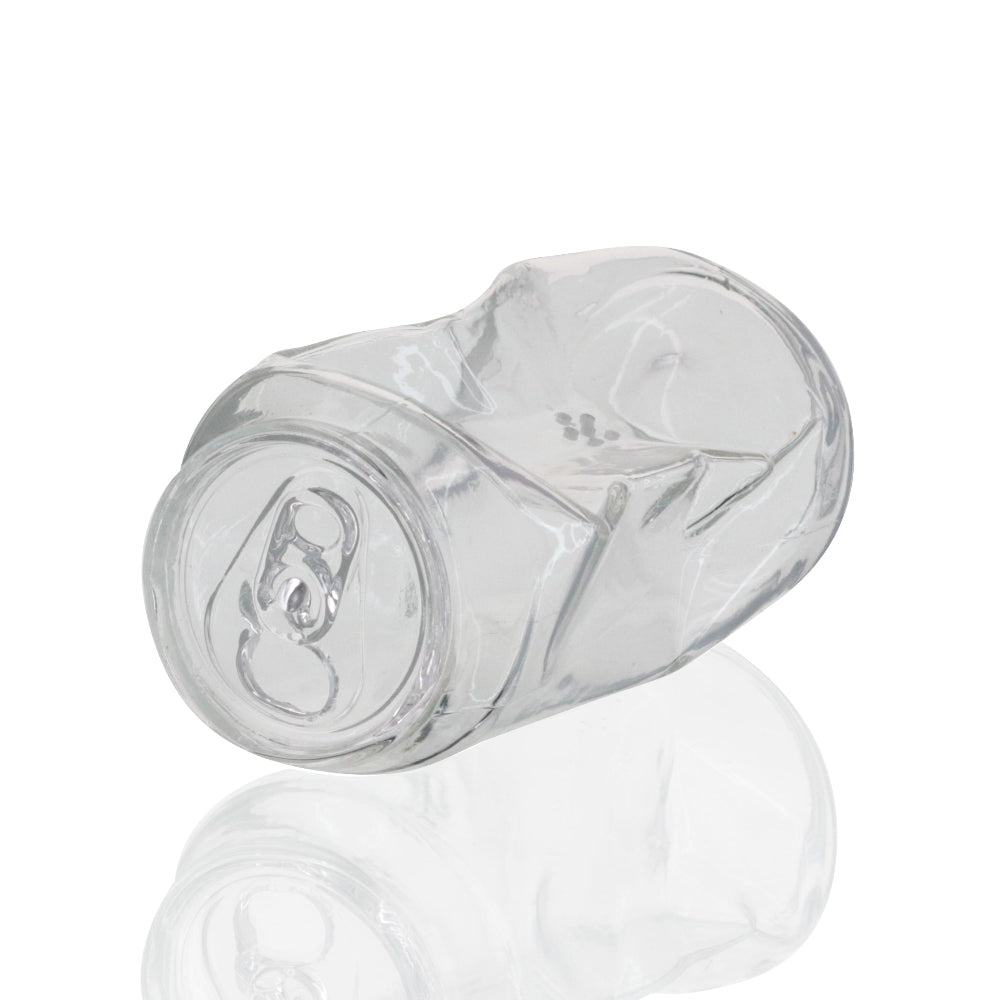 Bong Warehouse - Cute Glass Soda Can Bong - Clear front side