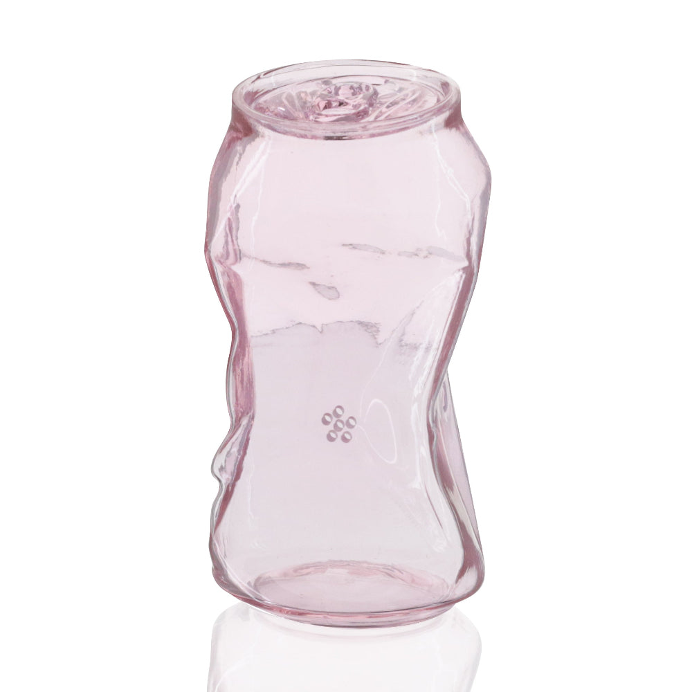 Bong Warehouse - Cute Glass Soda Can Bong - Pink standing