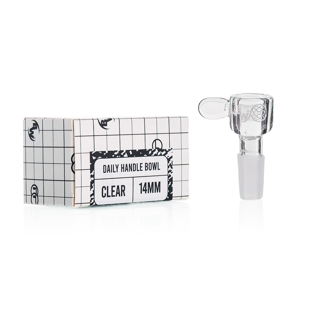 Bong Warehouse - Daily Handle (Bowl) 14mm Male - Clear packaging