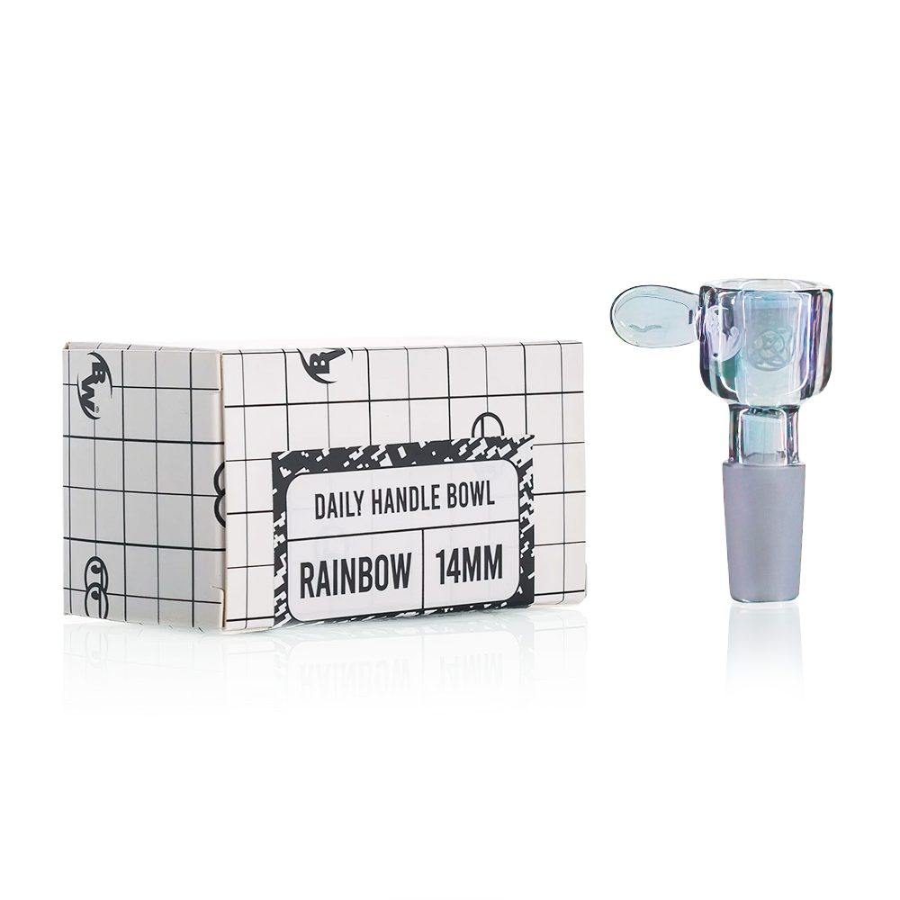 Bong Warehouse - Daily Handle (Bowl) 14mm Male - Rainbow packaging