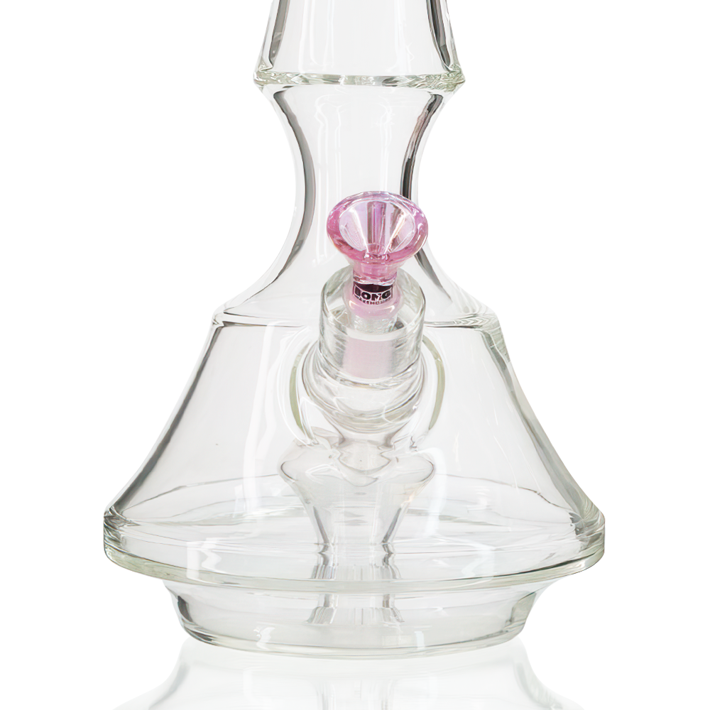 Bong Warehouse - Funnel Handle (Bowl) 14mm Male - Pink in use