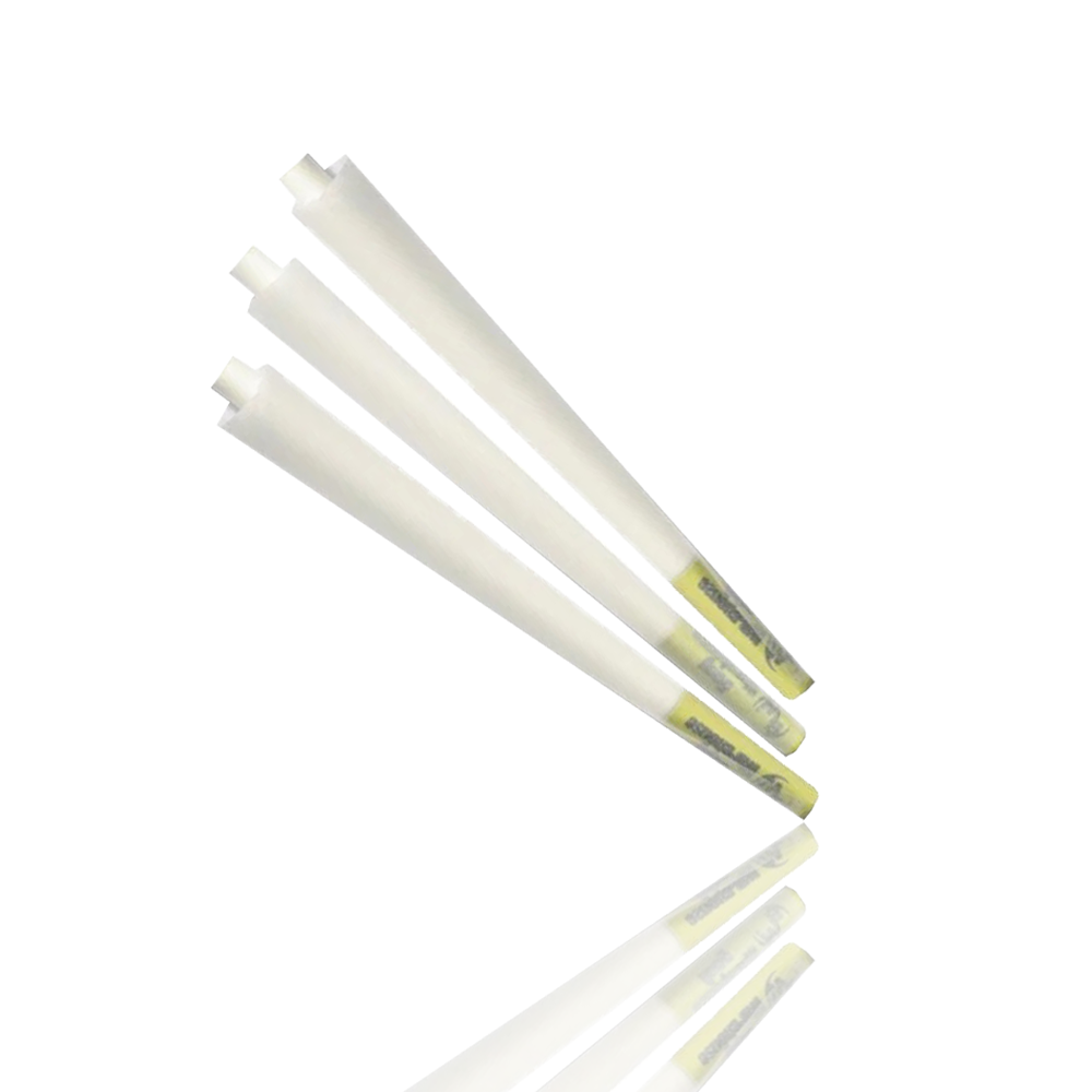 Bong Warehouse - King Sized Pre Rolled Cones - 3 Pack - Neon Green standing