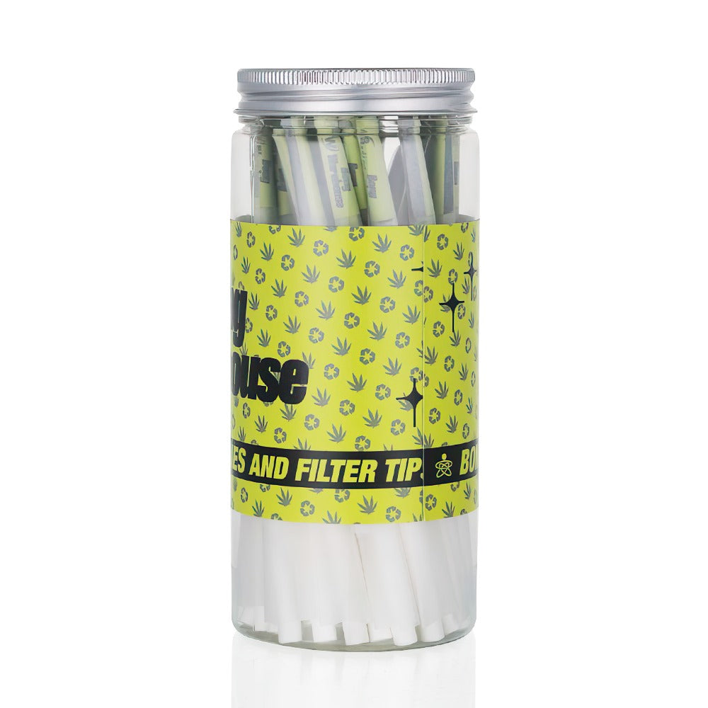 Bong Warehouse - King Sized Pre Rolled Cones - 50 Pack - Neon Green right