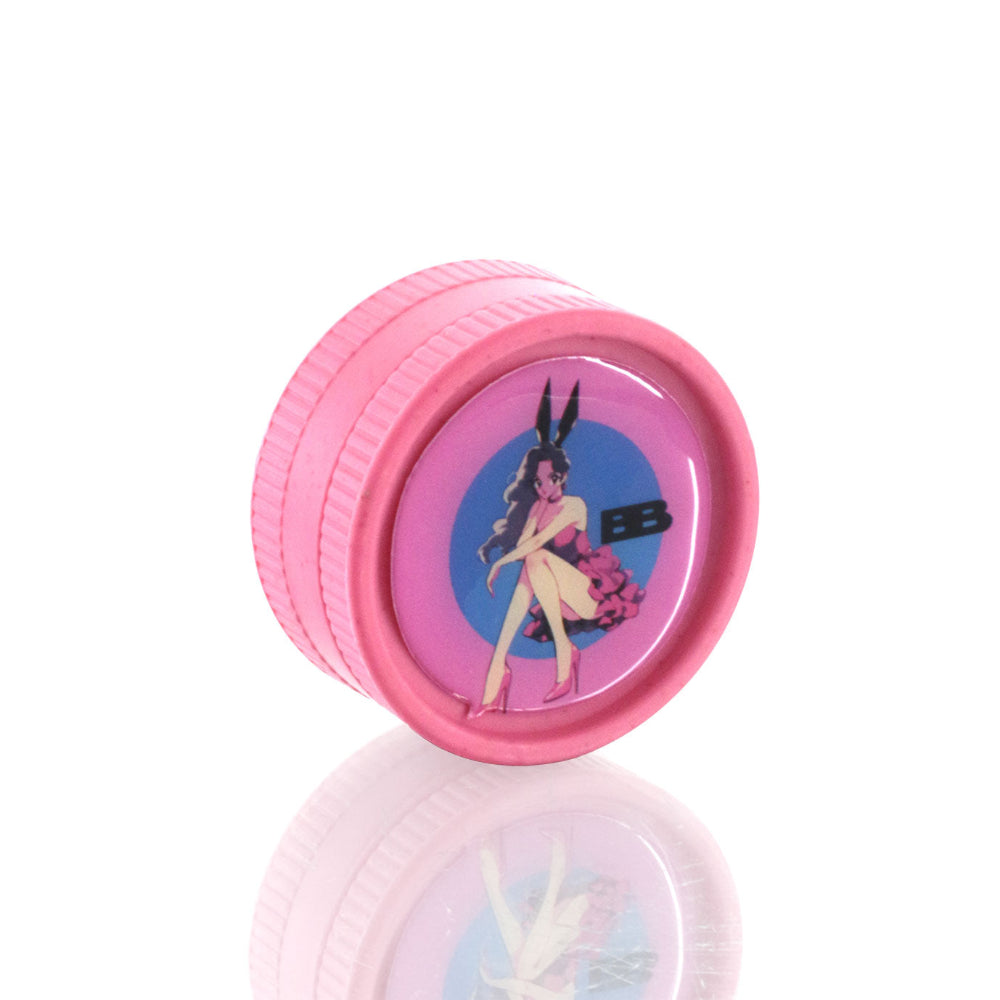 Brunette Bunniii pink weed and Herb Grinder