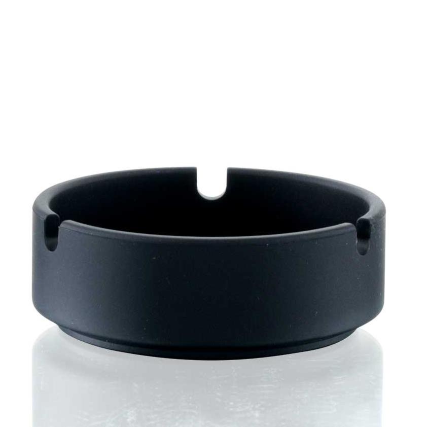 Bong Warehouse - Round Silicone Ash tray - Black side