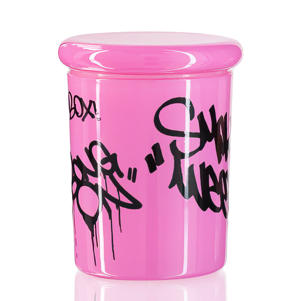 Bong Warehouse - Stash Jar - Smoke Weed - Pink back