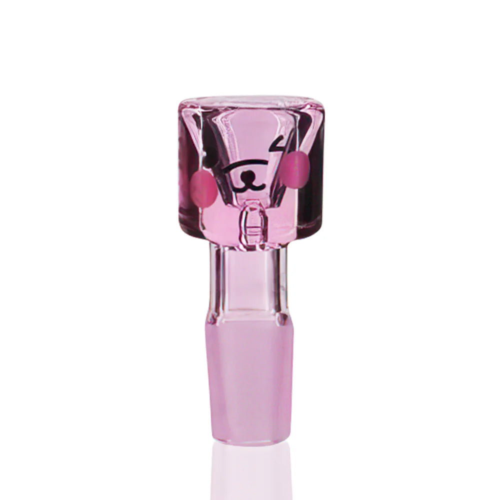 Bong Warehouse Art Bowl 14mm Male - Pink Anime Front
