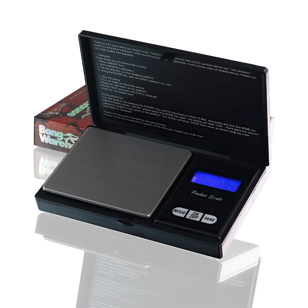 Bong Warehouse Pocket Scale 200x0.01g - Real Tree Camo open left