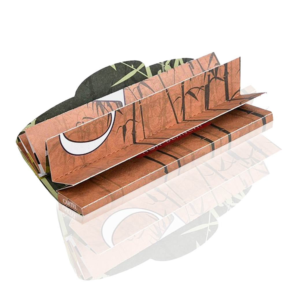 Cartel - Extra Long 130mm Bamboo Rolling Papers + Tips folded