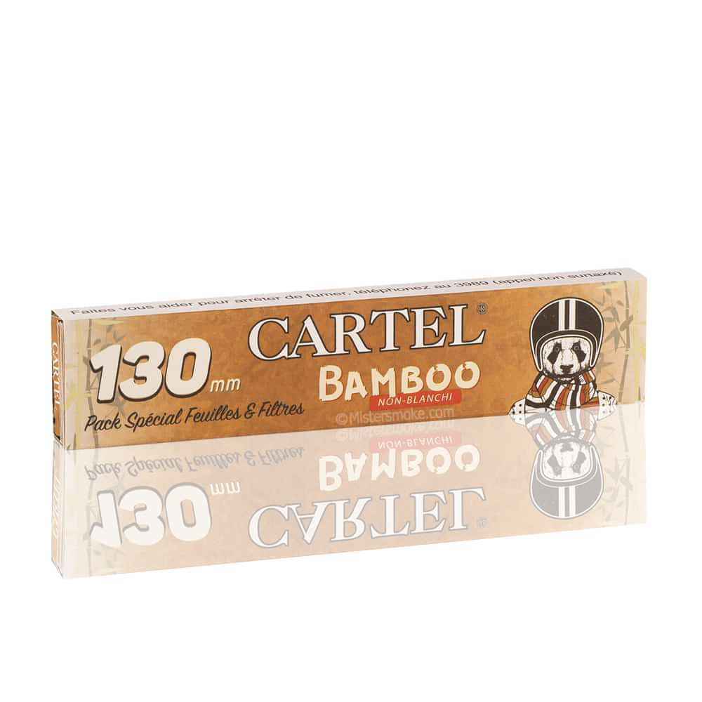 Cartel - Extra Long 130mm Bamboo Rolling Papers + Tips front
