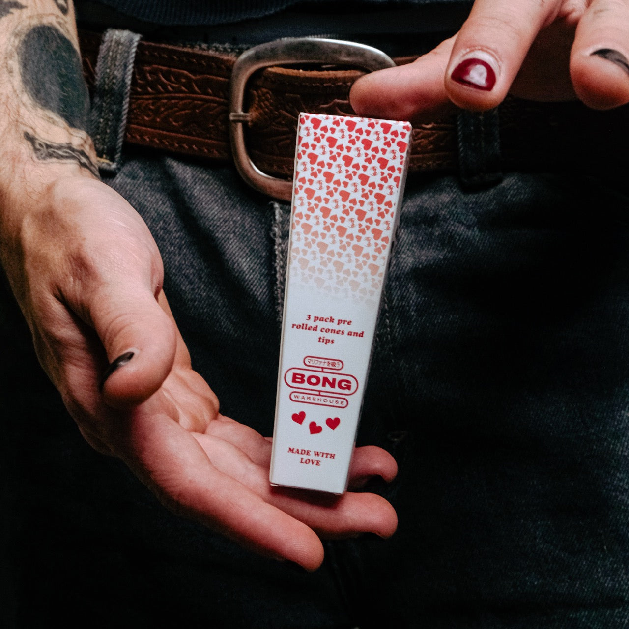 Bong Warehouse Love Hearts King Sized Pre Rolled Cones 3 Pack - On Hand