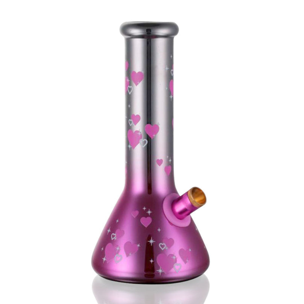 Bong Warehouse Chrome Hearts Beaker Bong 20cm in Pink