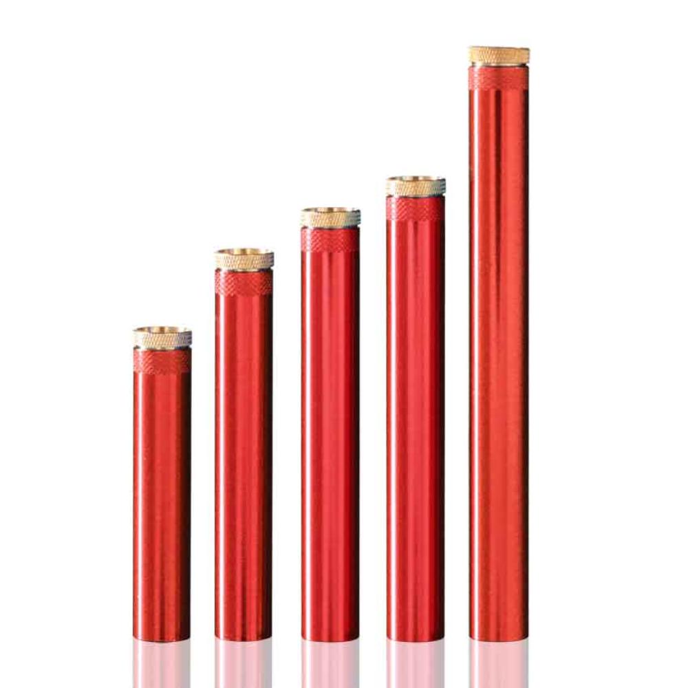 Classic Bong Metal Stem - Red various sizes