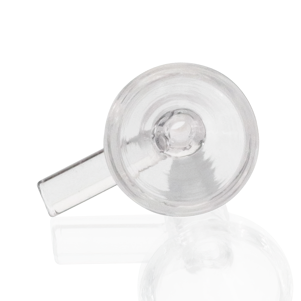 Clear Glass Cone Piece / Chop Bowl - Top Down View | Bong Warehouse