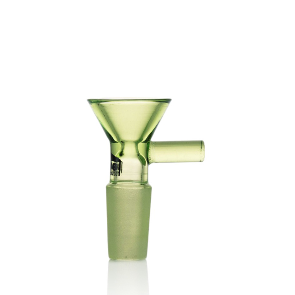 Bong Warehouse - Funnel Handle (Bowl) 14mm Male - Slime Green
